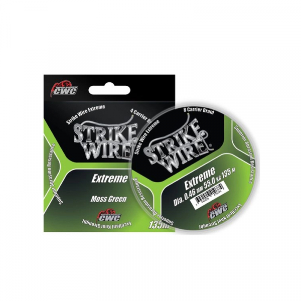 Strike Wire Extreme 0,23mm/16kg -135m, Mossgrön i gruppen Övrigt / Fiskelinor / Flätlina hos Örebro Fiske & Outdoor AB (60-E023-01351)